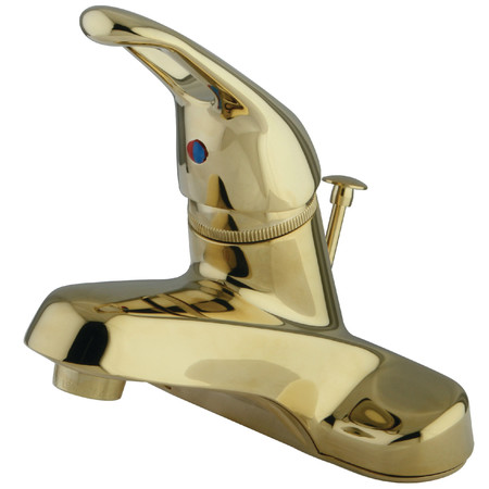 KINGSTON BRASS 4" Centerset Bathroom Faucet, Polished Brass KB512B